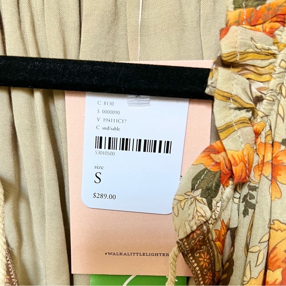 New Spell & The Gypsy Seashell Floral Dress x Free People Size Small - Yellow - Picture 9 of 9